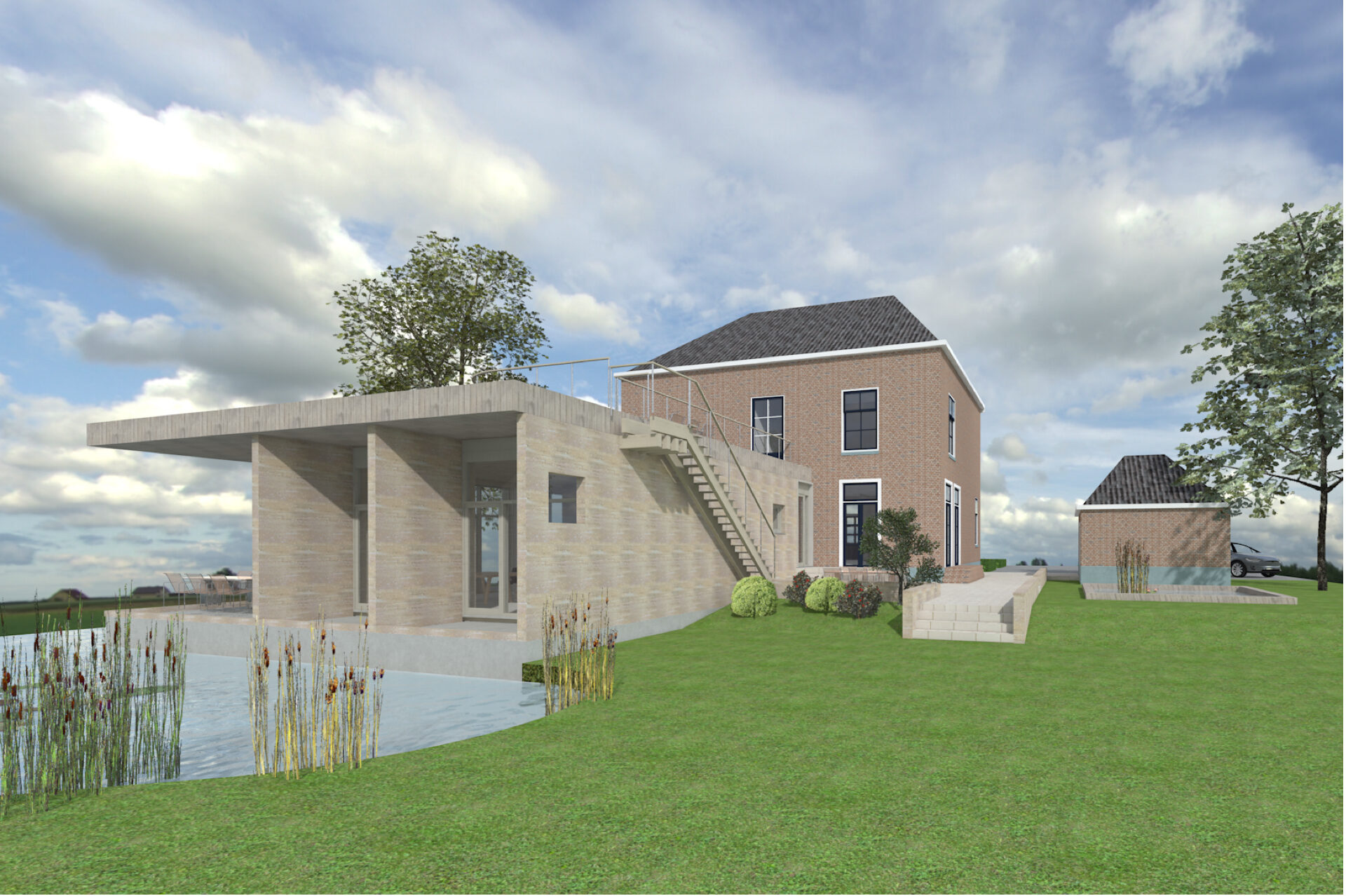 Grosthuizen tuinkantoor Kerssens architecten architectuur interieur